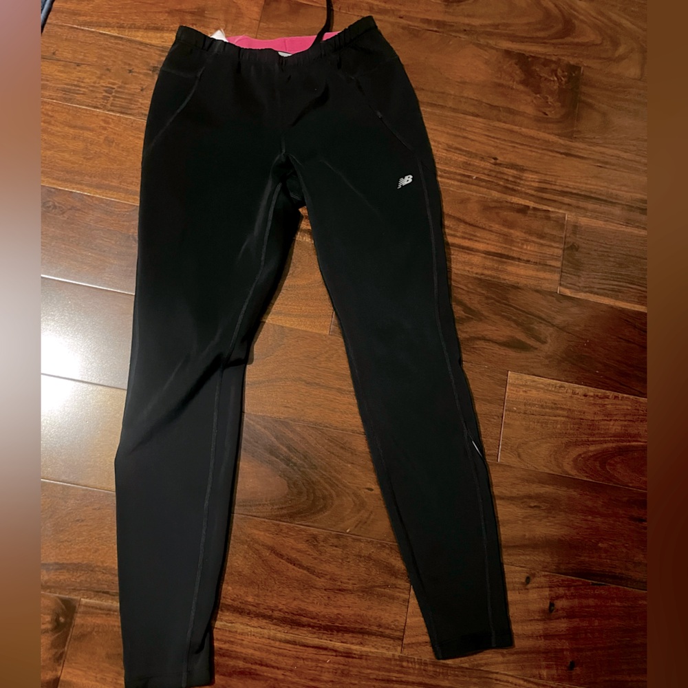 New balance running tights, size medium, black